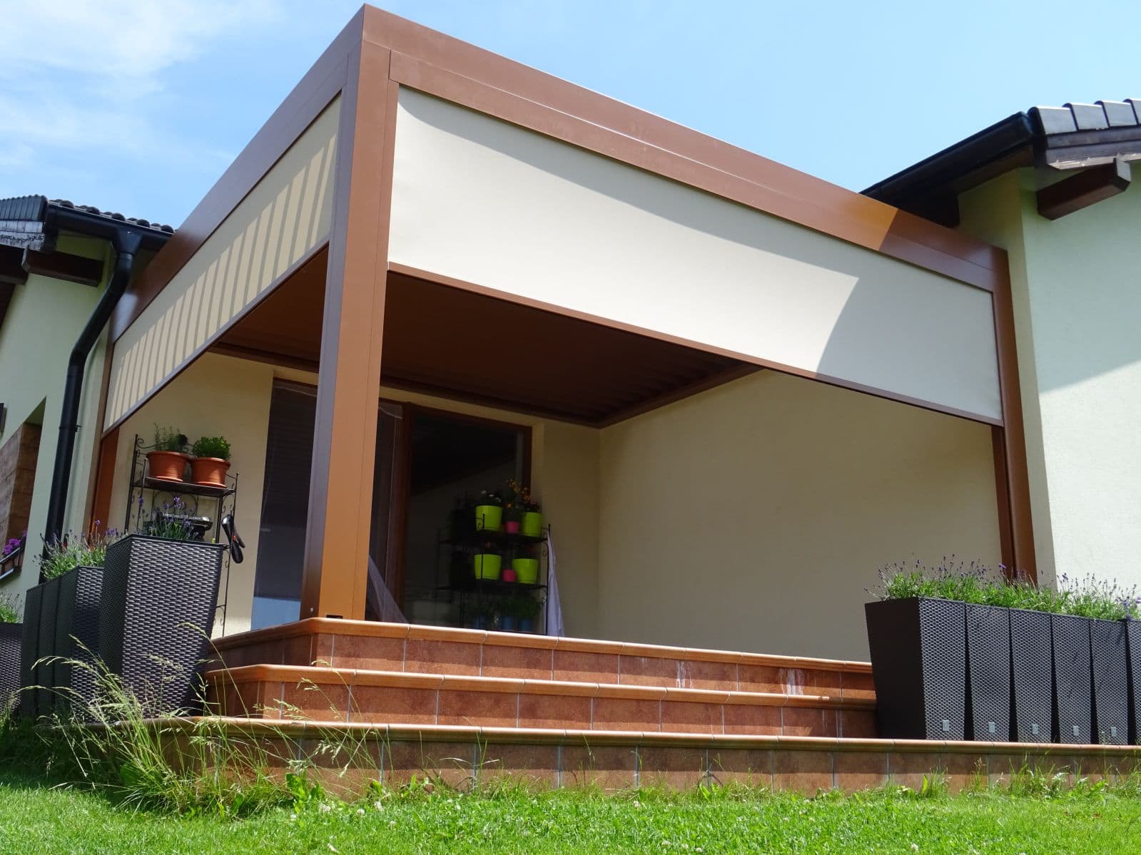 Hliníková bioklimatická pergola