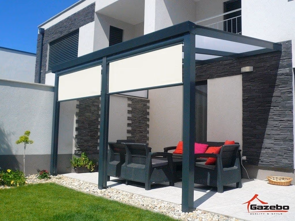 Economic-Class-Pergola mit einem 16 mm Polycarbonat-Dach