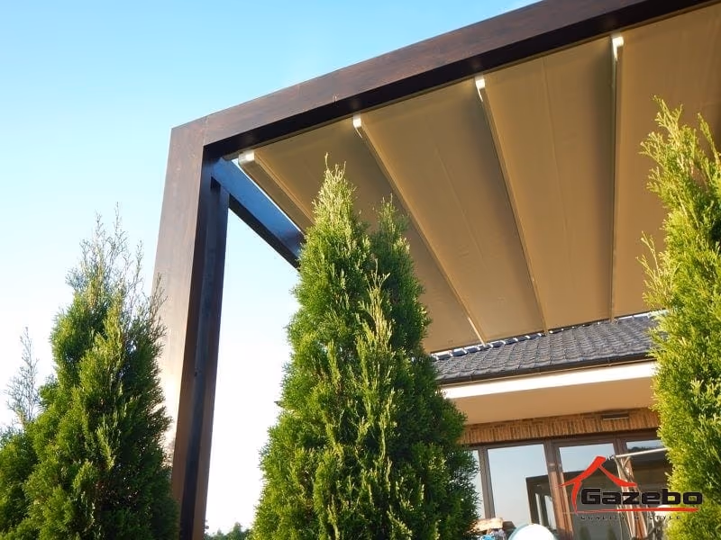 Drevená pergola Rio Grande vyrobená na mieru pre terasu