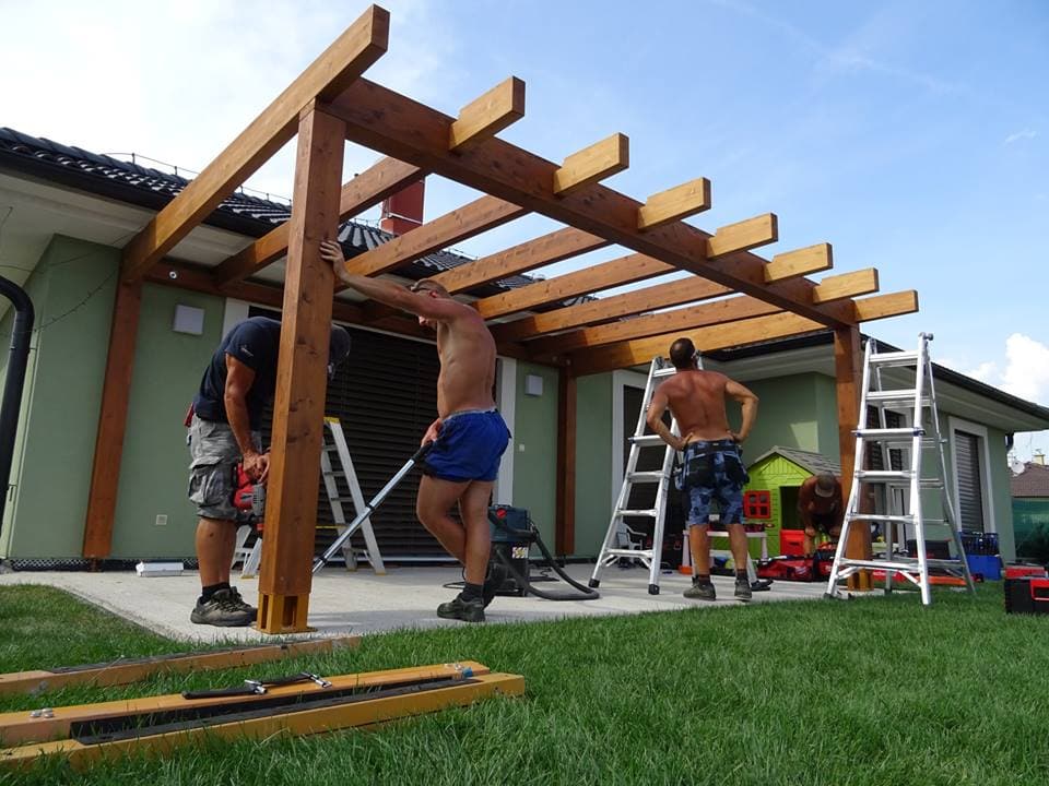 Pergola aus Holz Gartenlauben Pergolen
